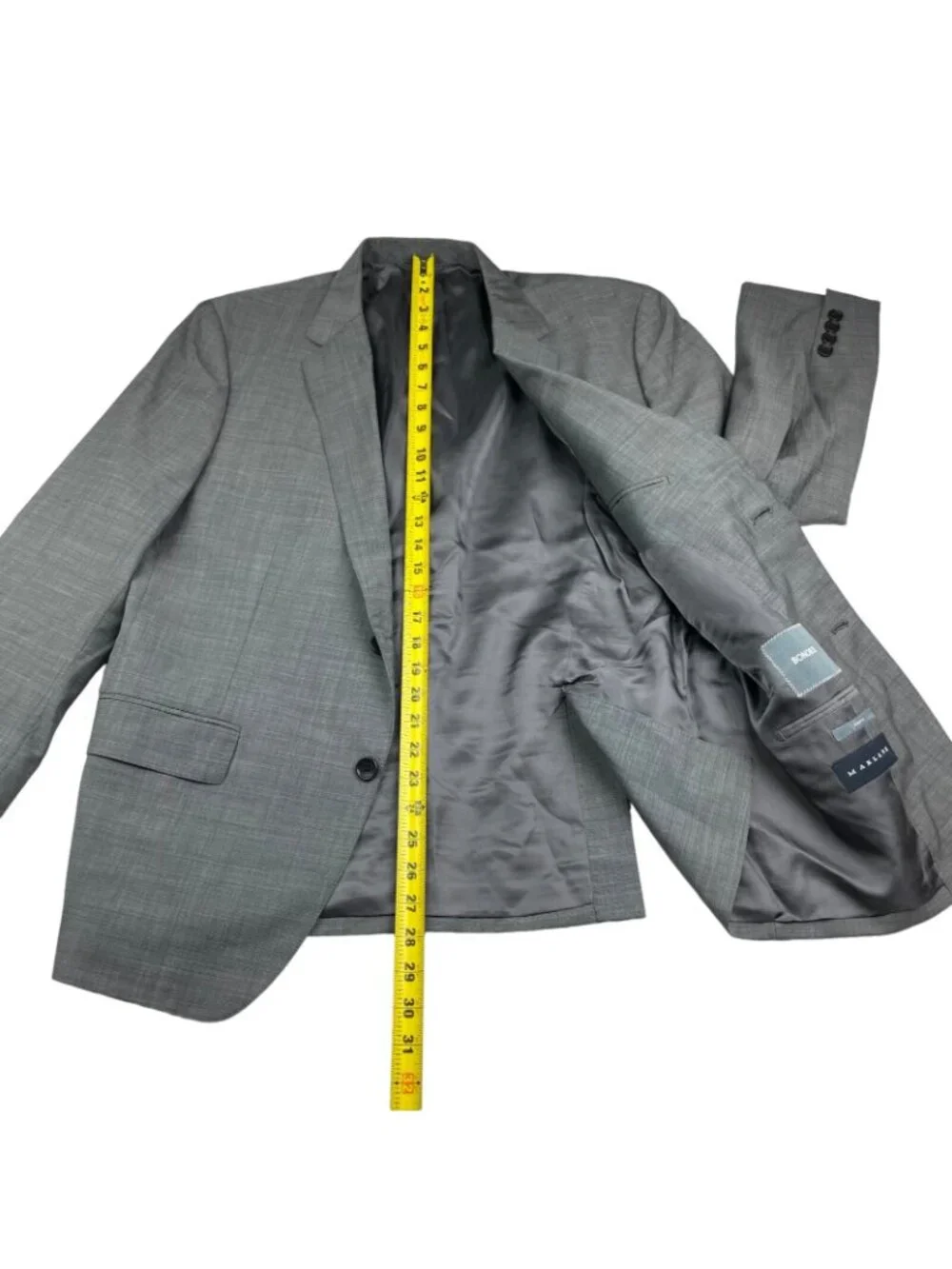 Bonobos Men's Marlane Standard Fit 100% Wool 2-Button Blazer Jacket Gray • 42S_10